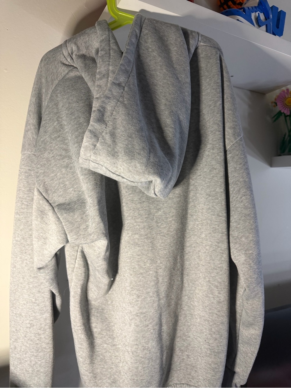 Women’s Gray Quarter Zip Hoodie Casual Lounge Sweatshirt - Picture 2 of 2